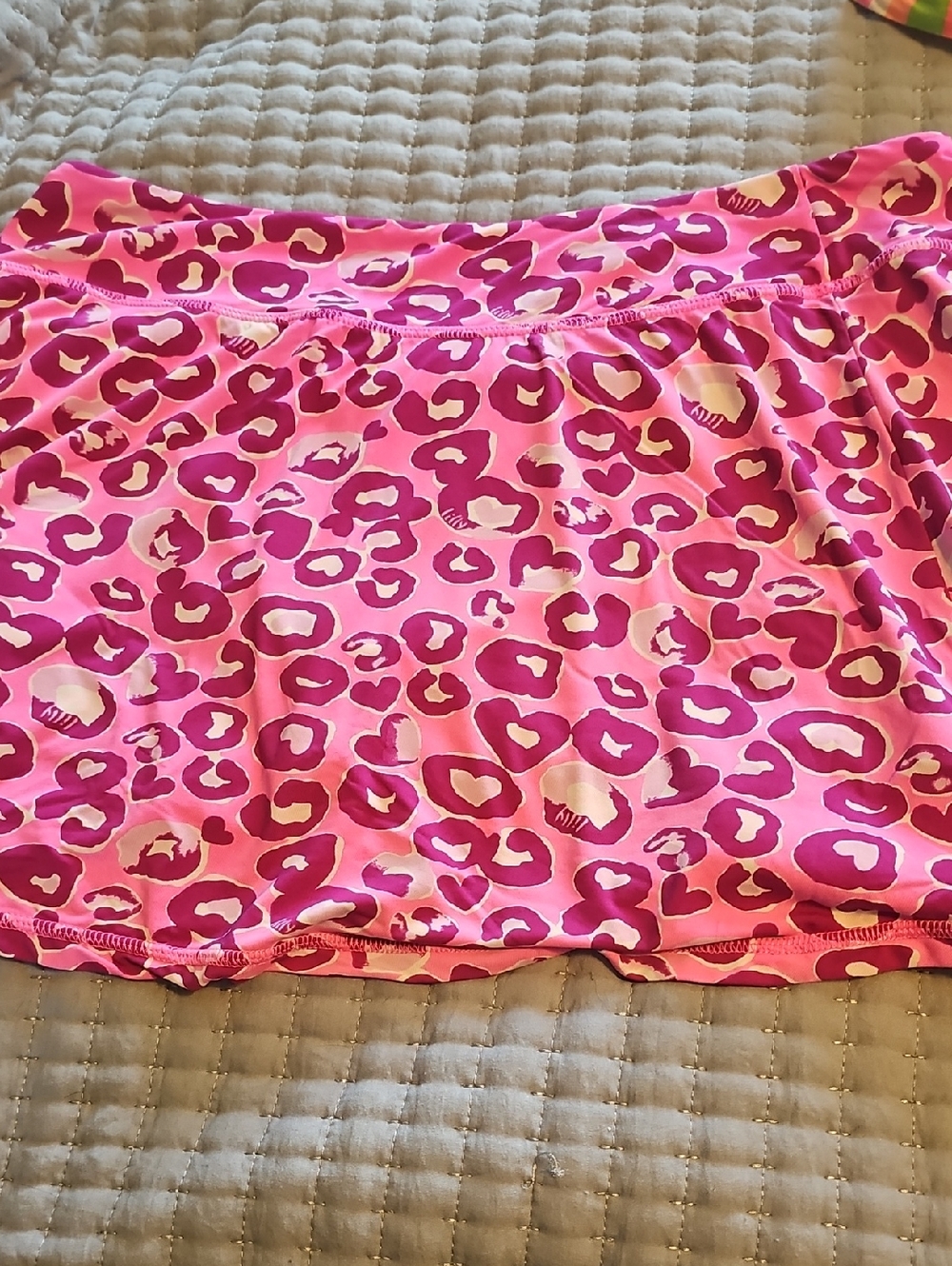 Lilly Pulitzer Luxletic Pink Leopard Skort.  Size L.